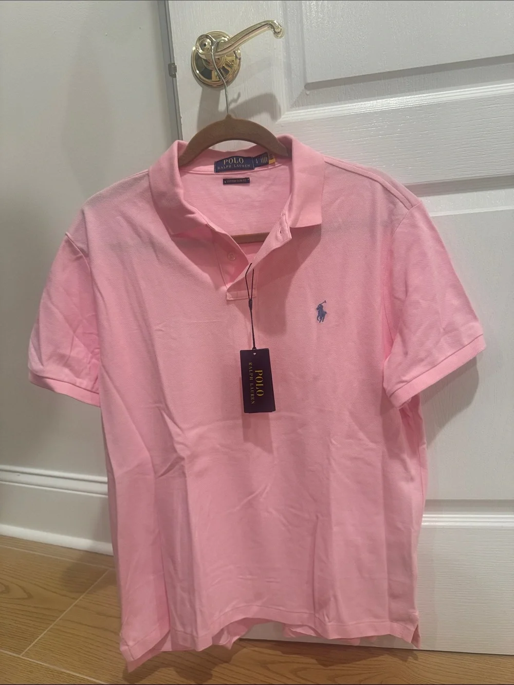 Polo by Ralph Lauren Men's Pink Classic Pique Polo Shirt
